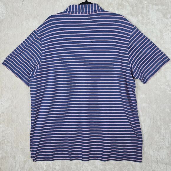 Peter Millar Seaside Wash Polo Mens XL Striped Outdoor Golf Preppy Classic AUB - Picture 3 of 7